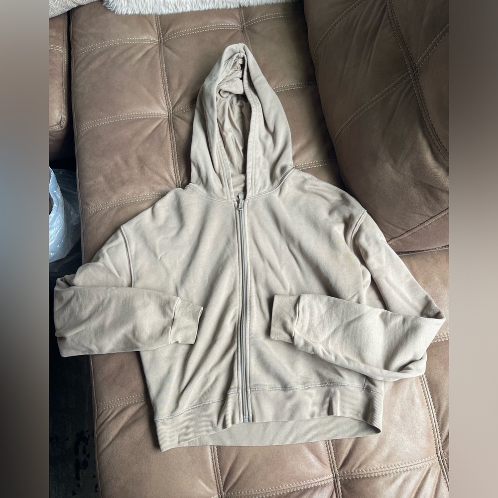 SKIMS Outdoor Zip Up Hoodie / Desert